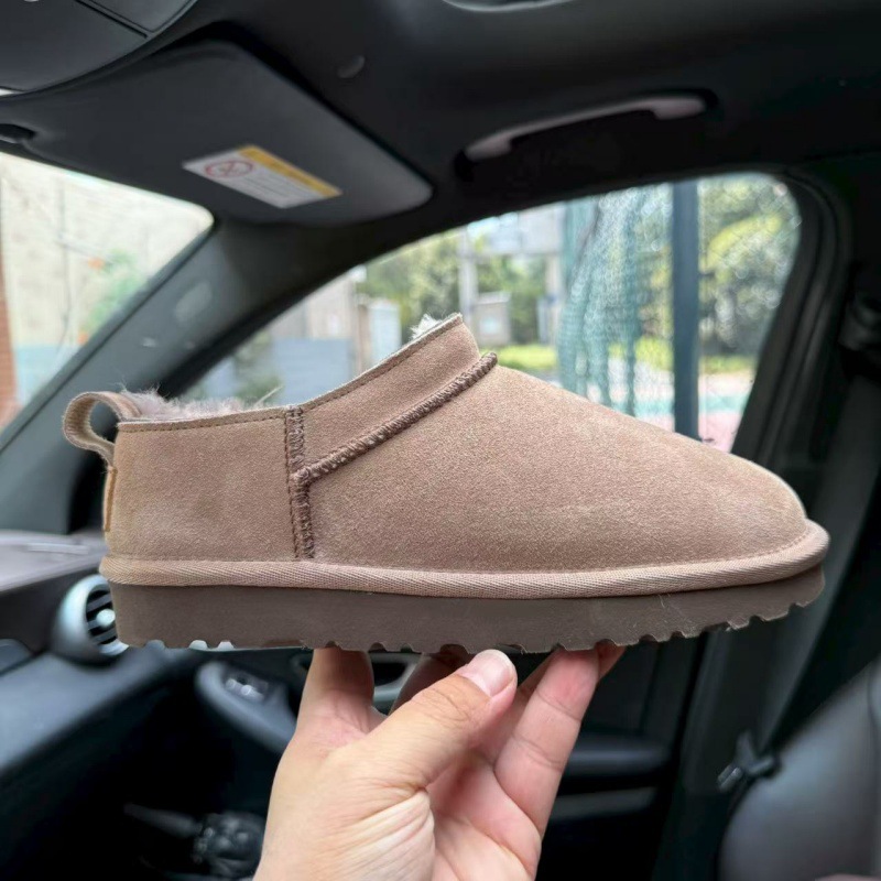 Designer Winter 2025 Women's Low Cut Snow Boots Genuine Leather Shearling Lined Thermal Warm Slip Resistant Fashion Plus Size Available fashion