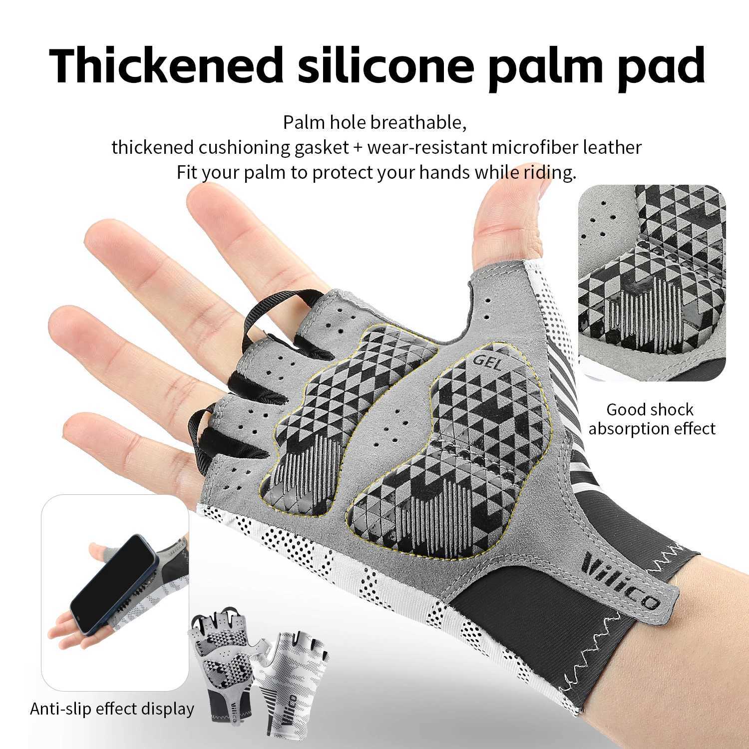 Cycling Gloves Half Finger Summer Men Women MTB Gloves Shockabsorption Mountain Bike Sports Gloves Cycling Accessories J250922