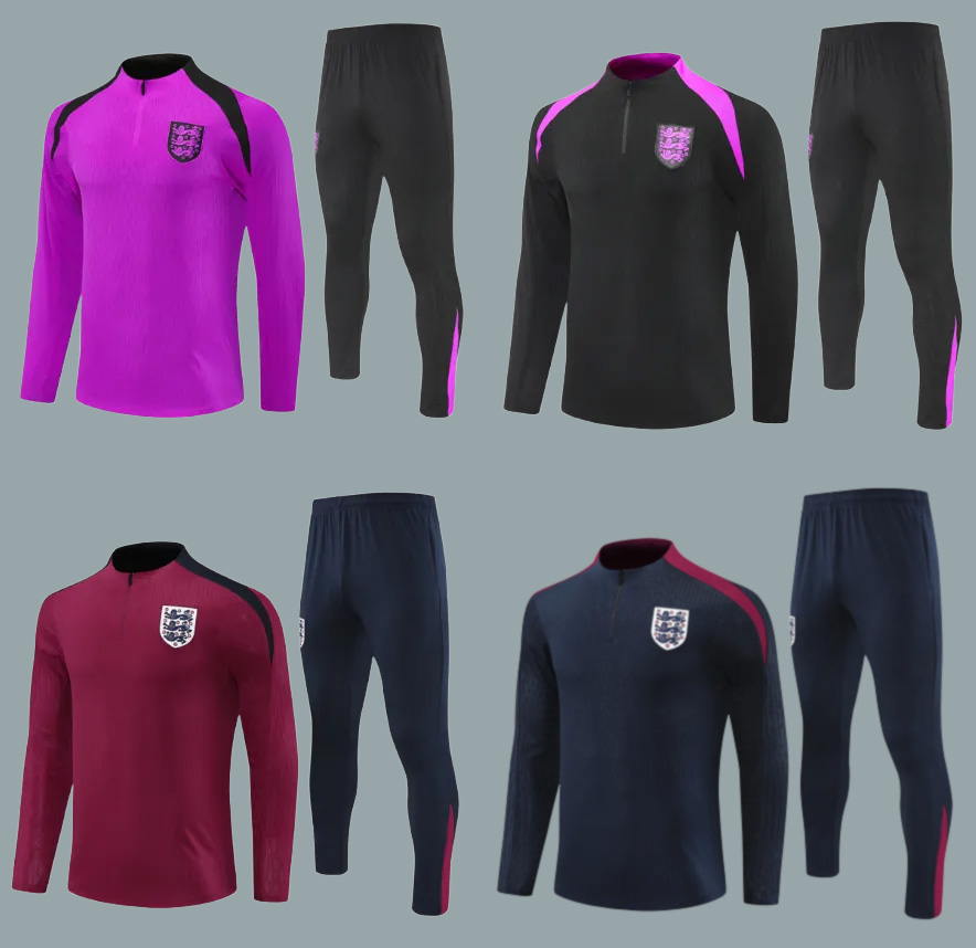 25 26 ENGLAND tracksuit soccer jersey training suit KANE STERLING ZIYECH MOUNT FODEN SAKA 24/25 cfc Arsen training suit MEN KIDS national football sets Long sleeve