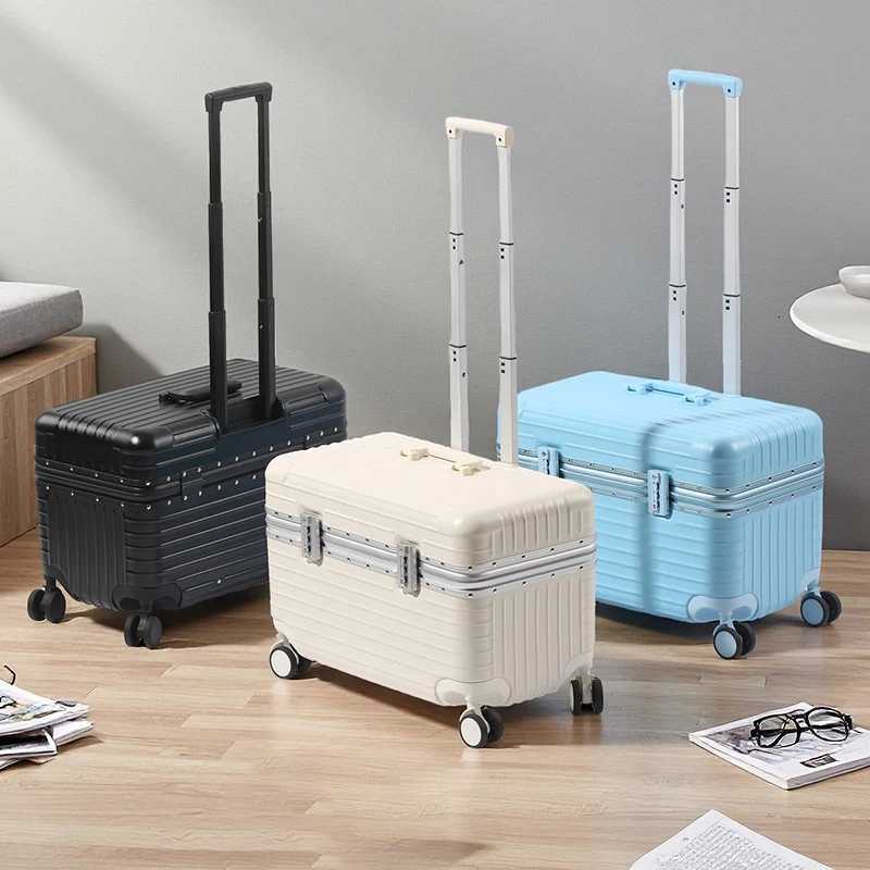 20Inch Aluminum Frame Travel Suitcase ABSPC Business Boarding Case TSA Customs Password Lock Trolley luggage With WheelsXJ250922