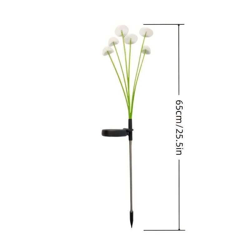 Solar 6LEDS Jellyfish Lights Mushroom Lights Solar Ground Plug Atmosphere Lights Garden Decoration Lights Lawn Lights For Outdoo C250922