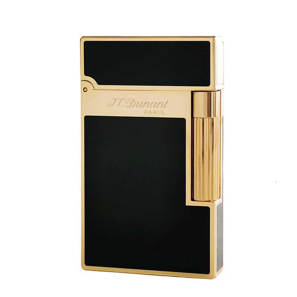 New Original Dunant Brass Gas Lighter Lacquer Cigarette Tobacco Smoking Tool Anniversary Gift for Men Dad F250922