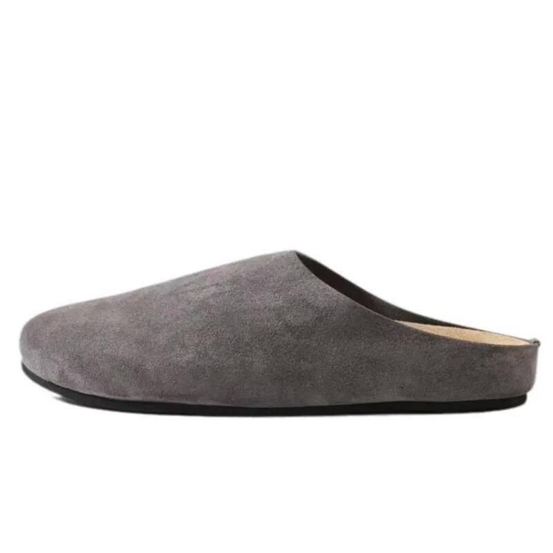 Gacimy Fashion Clogs For Women Outdoor Casual Flat Mules Comfort Thick Sole Suede Slippers Female Non-slip Beach Shoes ddmythur