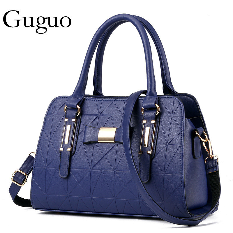 Guguo Designer Bag Bowknot Women's Bag 2025 New European And American Fashion Embossed Handbag Large Capacity Luxury Bag Shoulder Bag For Export