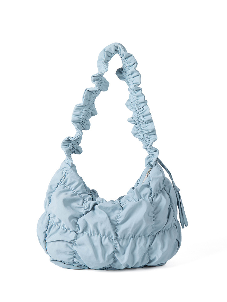 Hot-Selling New Korean-Style Fresh Underarm Niche Design Pleated Cloud For Women Versatile Single-Shoulder Crossbody Bag