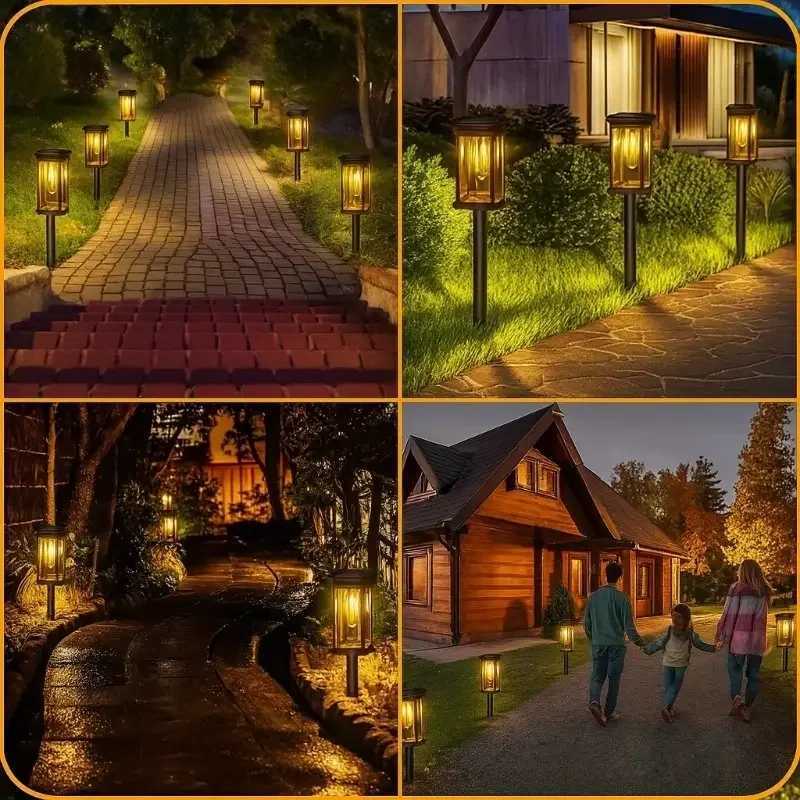 1248PCS Solar Filament Tube Lamp Outdoor Decorative LED Lighting Suitable for Gardens Lawns Paths Courtyards Terraces C250922