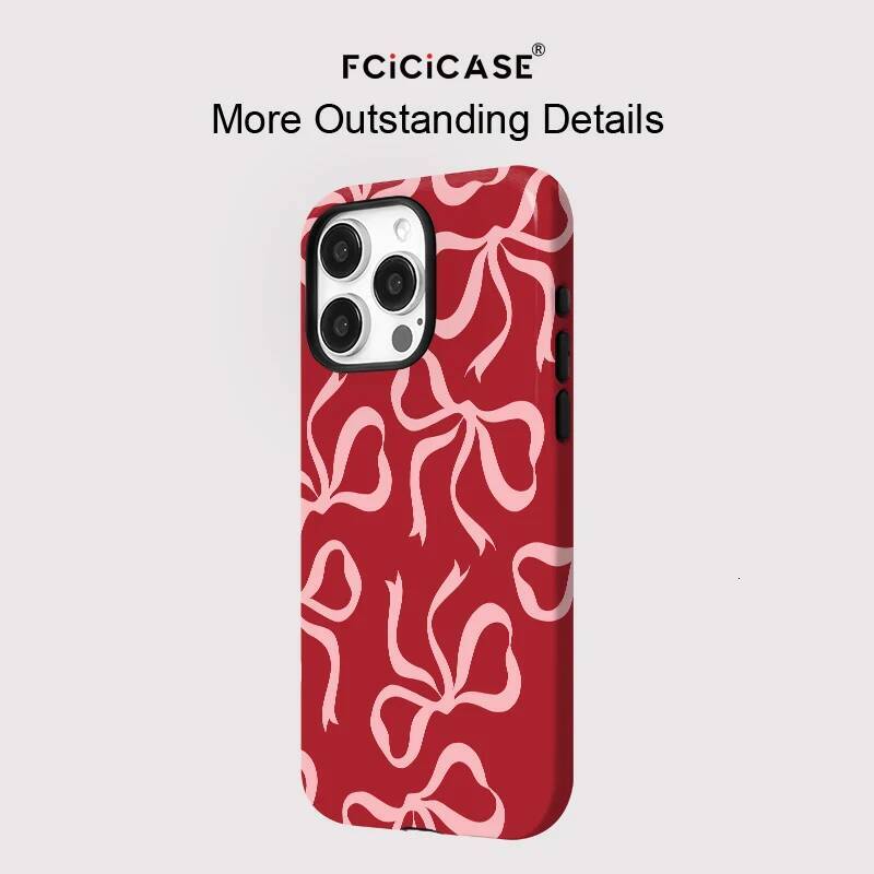Lovely Bow Phone Case iPhone 16 15 14 13 12 11 Pro Max Plus For Magsafe Wireless Two in one Magnetic Back Cover