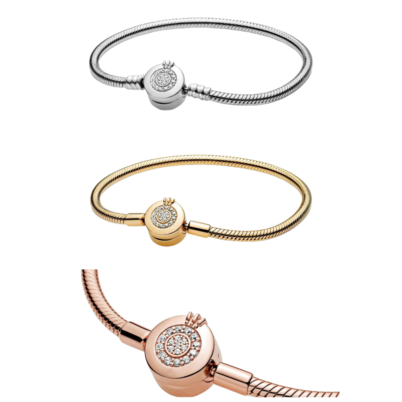 Luxury Personalized Women's Pulseira: Sleek Stainless Steel Bracelates Featuring Exclusive Design Options Crown Gold Bracelet Rose Gold Bracelet