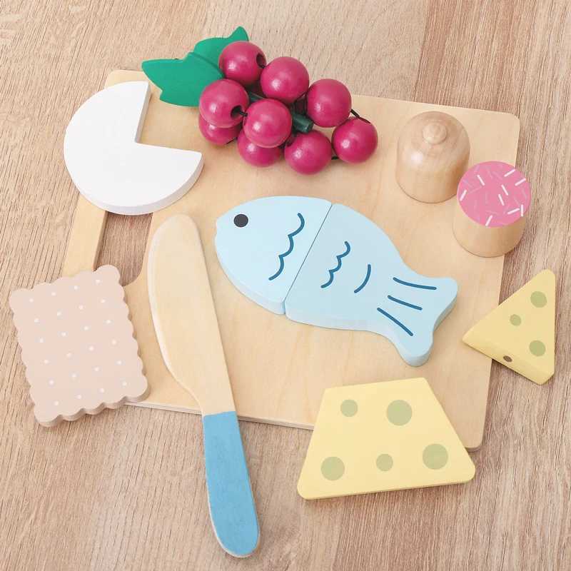 Wooden Food Creative Simulation Play House Fruits And Vegetables Kitchen Toys Desktop Decor Boys Girls Toy Cooking Set C250922