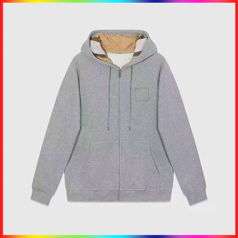 Men's Hoodies British Style Hooded Women's Hoodie Spring And Autumn Zipper Jacket Casual Sweatshirts Cardigan Clothes
