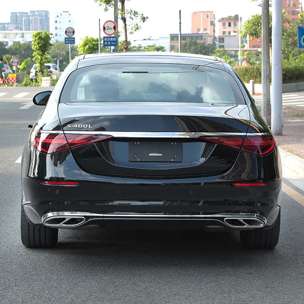 Stainless Steel Tail Throat Exhaust Pipes Frame Tailpipe Trim Decoration For Mercedes-Benz S Class W223 S450 S560 S500 S580 S63 AMG S580e Exterior Acc