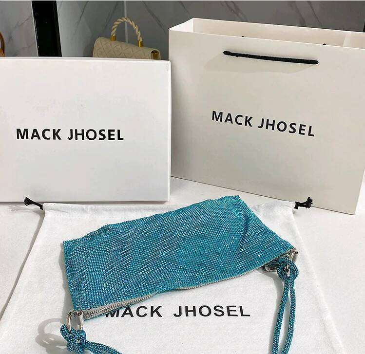 Designer Luxury Crystal Shiny Dia Armpit Glitter Women S Handbag Rhinestones Evening Wedding Party Clutch Purse Shoulder Bag