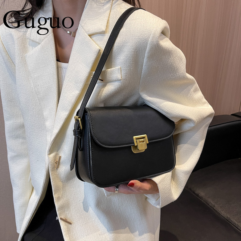 Guguo Designer Bag High-end Small Bag For Women 2025 New Trendy Luxury Bag Fashion Textured Niche Popular Crossbody Bag Ladies Shoulder Small Square B