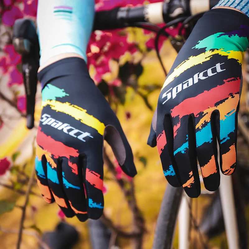 SPAKCT Full finger bicycle gloves shockabsorbing and breathable gloves sports fitness bicycle training autumn products J250922
