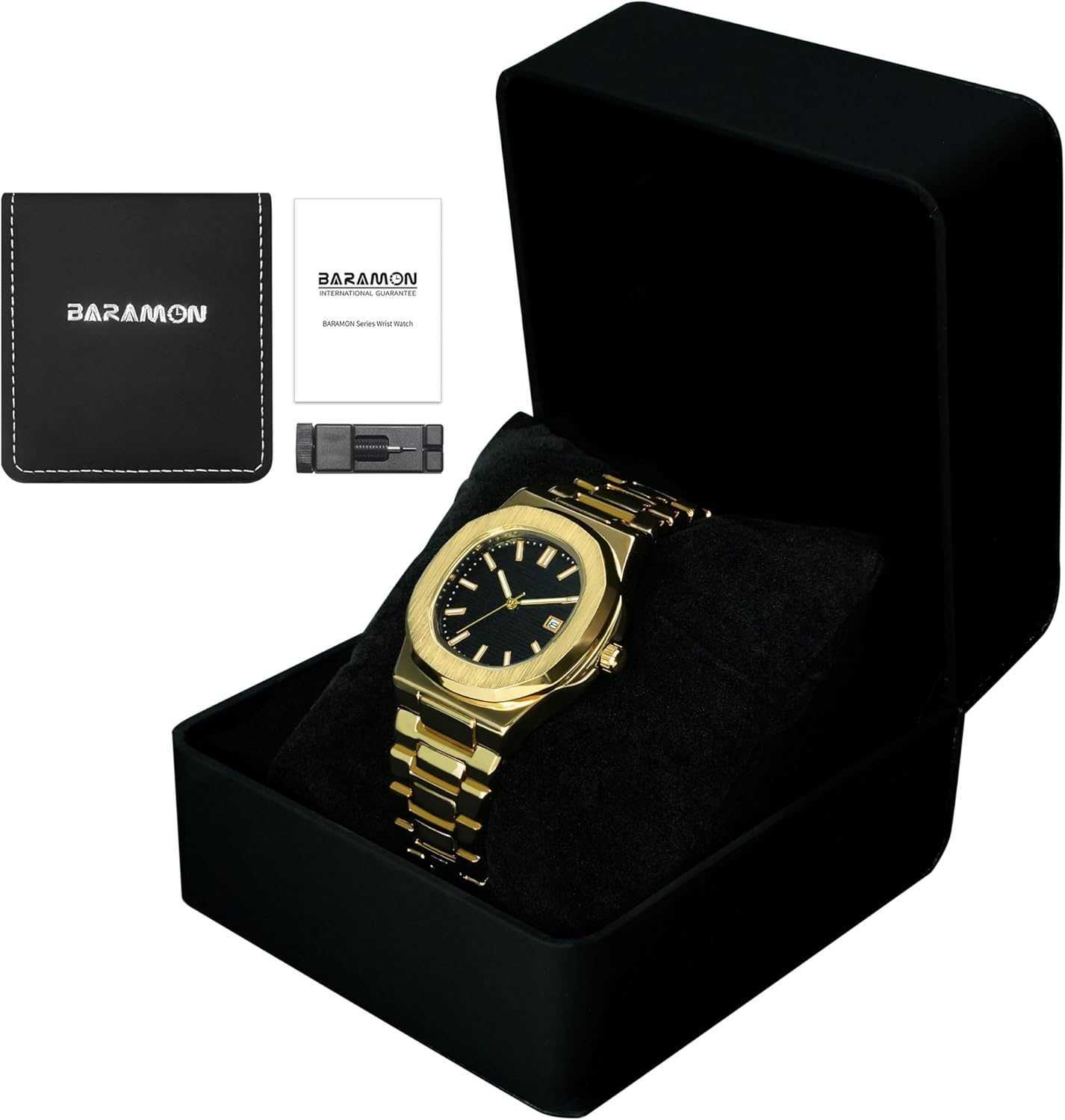 Wrist Watches for Men Nautilus Stainless Steel Quartz Movement Date Luxury Diamond Style Mens Luminous Hands Casual Business Watches Z250922