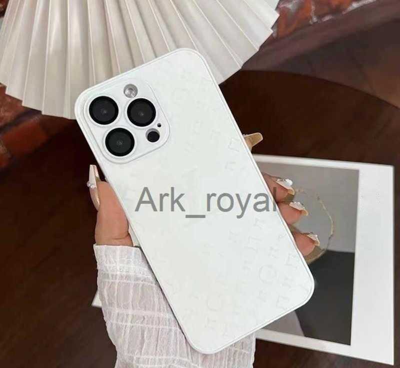 Trendy frosted glass phone case suitable for 15 Promax original ribbon lens 14/16 J250620