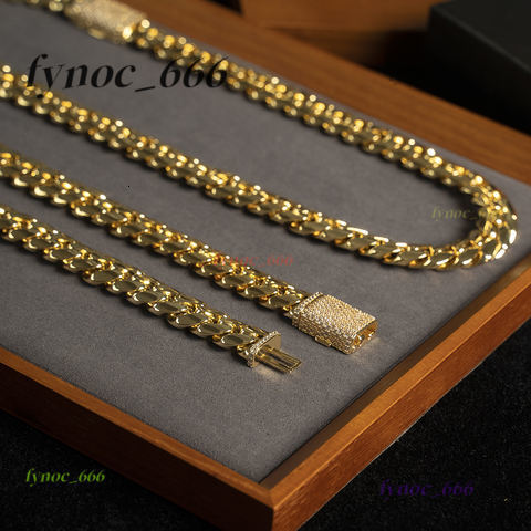 925 Sterling Silver Mens Double Sided Luxury Gold Cuban Link Chain VVS Moissanite Gold Plated Wedding and Party Style