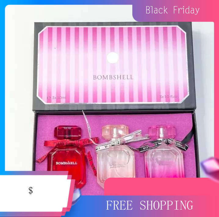 New Secret Fragrance For Lady 30ml*3pcs/set LOVE Perfume Bombshell Goddess Parfum Spary Long Lasting High Quality With Box Birthday Gift Perfumes Set Men