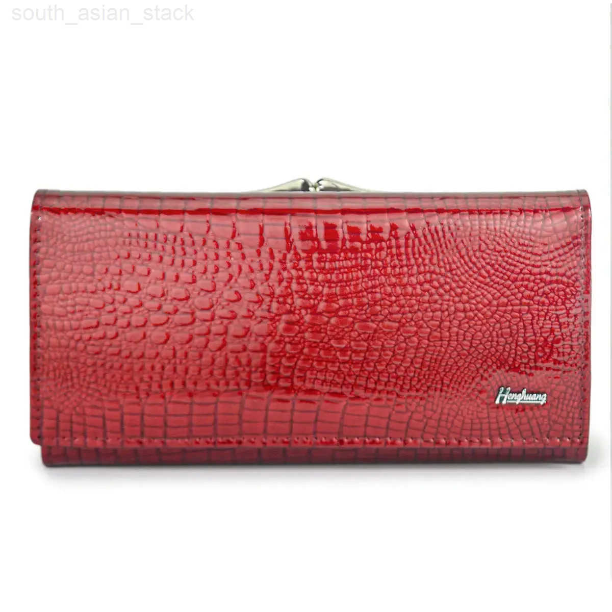 Designer Genuine Leather Women Wallet Female Long Clutch Money Bag Luxury Brand Alligator Leather Ladies Coin Purse Wifes Gift Z250922