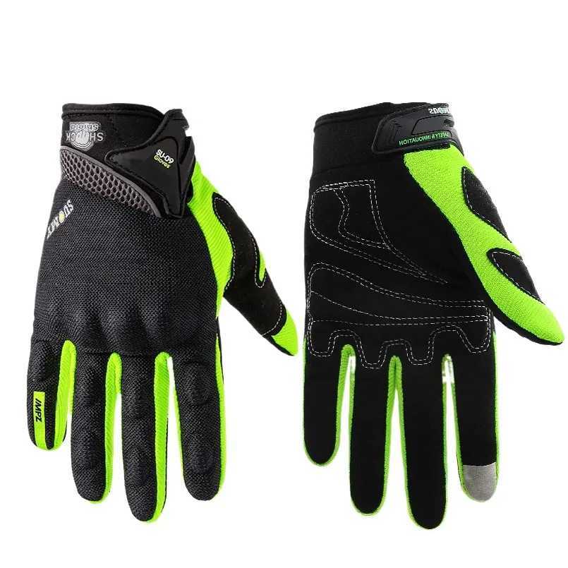SUOMY NEW Motorcycle Gloves Green Motocross Racing gloves Full Finger Cycling guantes moto Motorbike Summer luvas da motocicleta J2509221