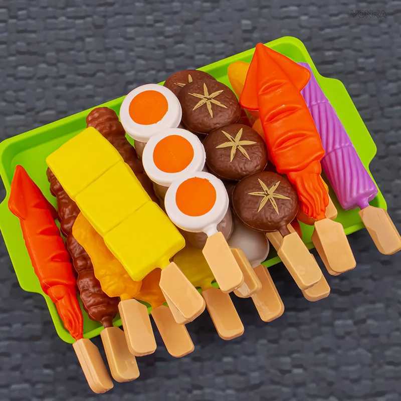 Mini Kitchen Pretend Play Toys Barbecue Set Childrens Cooking Simulation Food Multiset Christmas Gift For Kids Toddlers C250922