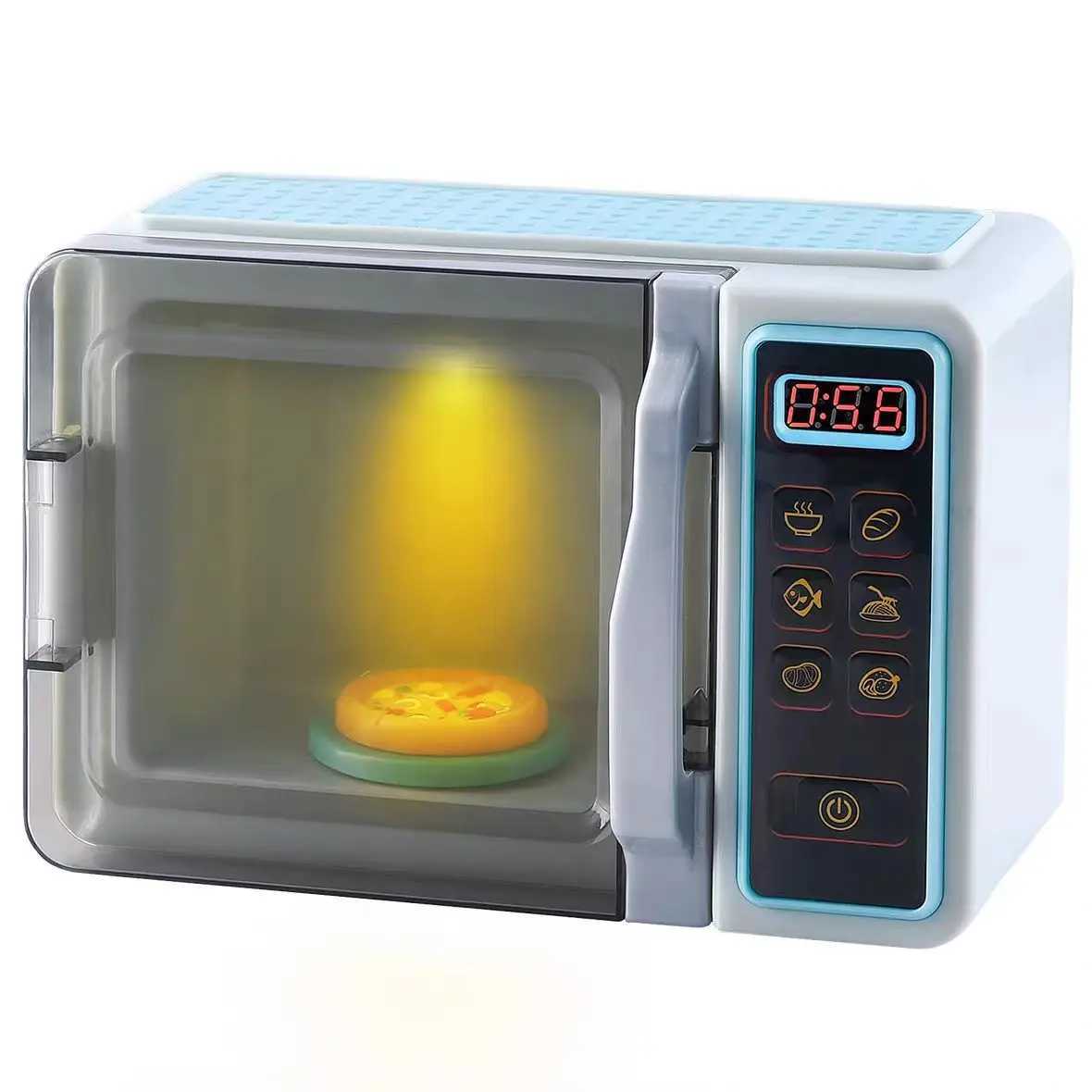 Play Go Simulation Microwave Oven Kitchen Series Sound and Light Mini Home Appliances Childrens Play Toys C250922