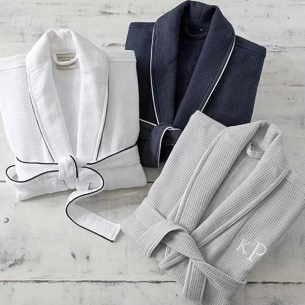 Premium 100 Organic Cotton Terry Cotton Bathrobe Hotel and Spa Bathrobes Unisex