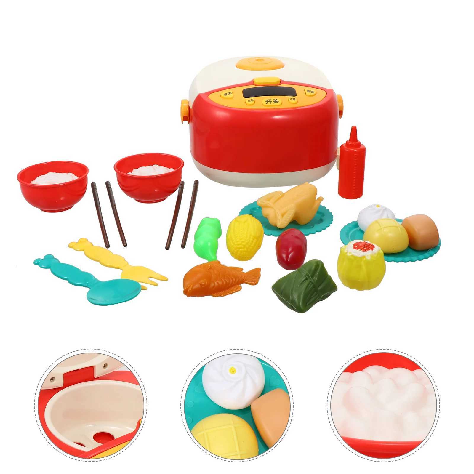 1 Set Simulation Kitchen Set Kids Educational Electric Cooker With Spray Function ParentChild Interactive Cooking Game For C250922