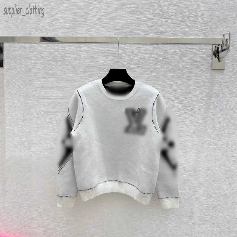 Women's Sweaters designer Correct High Version L Brand 25 Early Autumn New Lazy Style Color-Block Letter Jacquard Round Neck Knit SP0Q