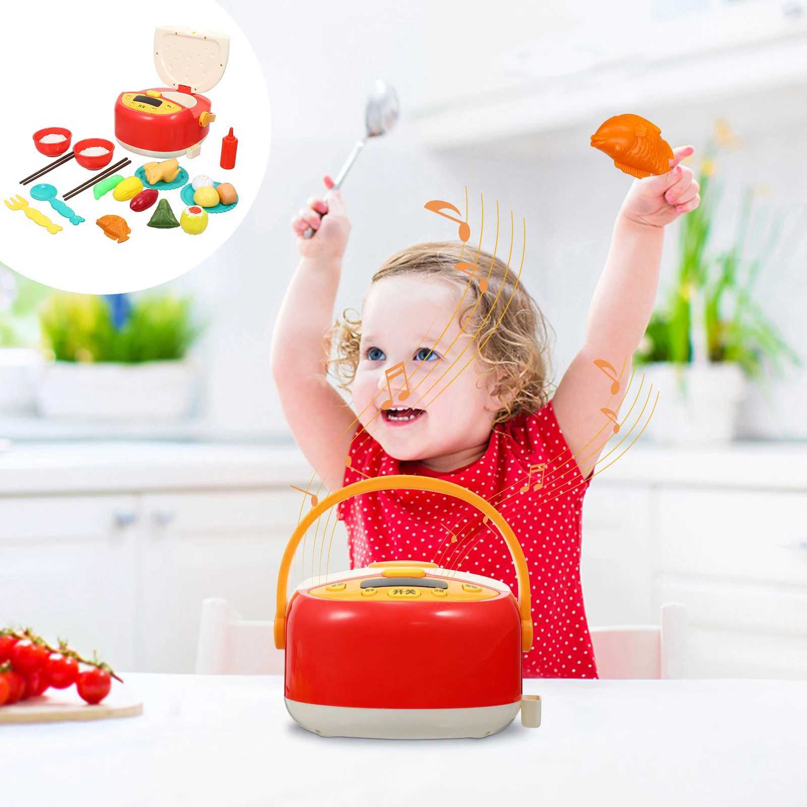 1 Set Simulation Kitchen Set Kids Educational Electric Cooker With Spray Function ParentChild Interactive Cooking Game For C250922