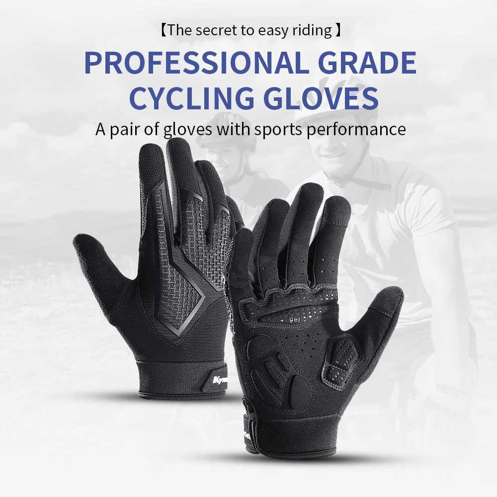 Long Finger NonSlip ShockAbsorbing Cycling Gloves Spring And Summer MenS Breathable Sunscreen Touch Screen Riding Gloves J250922