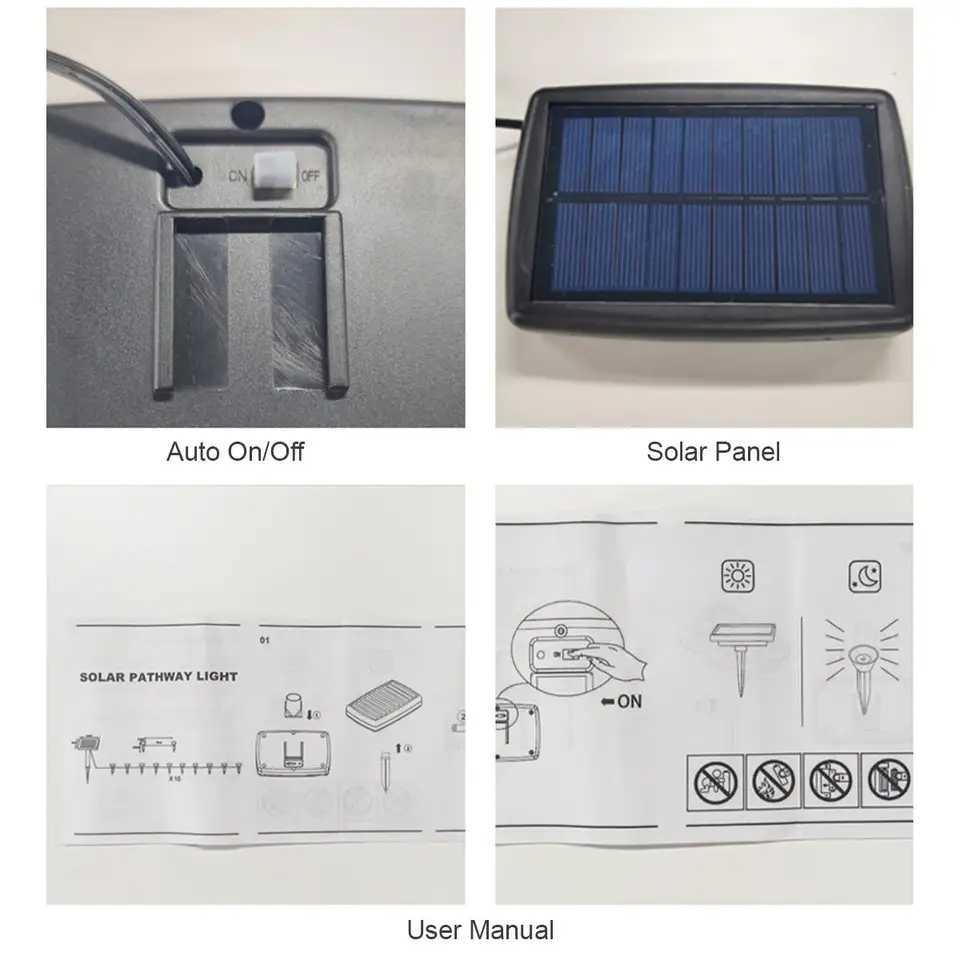 Solar InGround Lights 10In1 Lamp Led Garden Outdoor Yard Pathway Patio Landscape Lawn Panel Decoration Powered Lamps Waterproof C250922