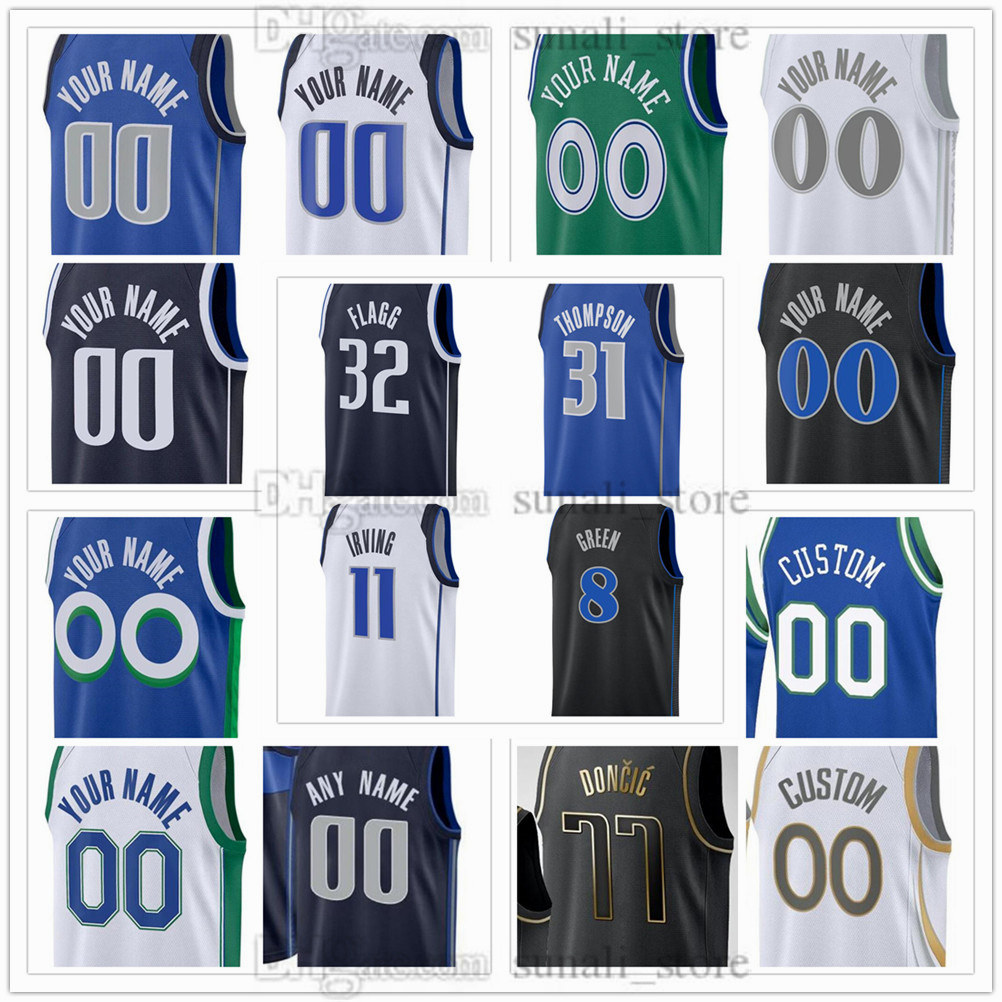 Men's XS-6XL Basketball Jersey Cooper 32 Flagg Klay 31 Thompson 11 Irving Anthony 3 Davis Max 00 Christie D'Angelo 5 Russell Dereck 2 Lively II Dirk 41 Nowitzki Printed