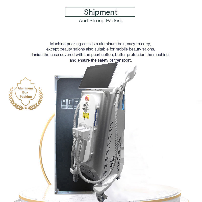 Nd yag laser elight ipl hair removing machine picosecond tattoo q switch e light rf wrinkle removal spa device 3 in 1