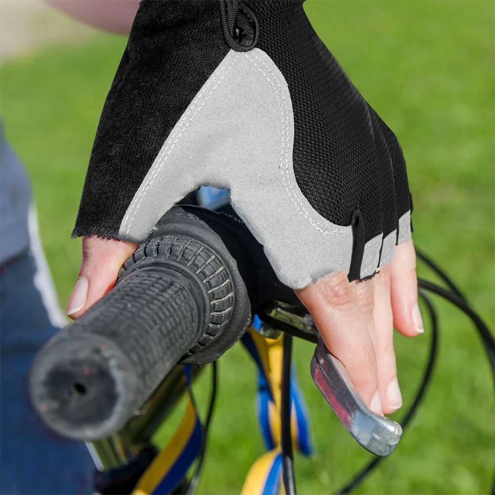Half Finger Gloves Gym Fitness AntiSlip Women Men Gel Pad Gloves Gym Cycling Fingerless Gloves Bicycle Accessories J2509221