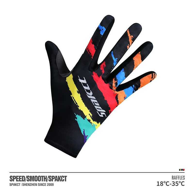 SPAKCT Full finger bicycle gloves shockabsorbing and breathable gloves sports fitness bicycle training autumn products J250922