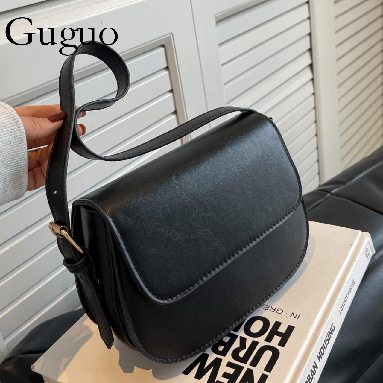 Guguo Designer Bag Luxury Bag Trendy Hot-selling Small Bag For Women 2025 Autumn Winter New Fashion Versatile Shoulder Underarm Bag Simple Niche Cross