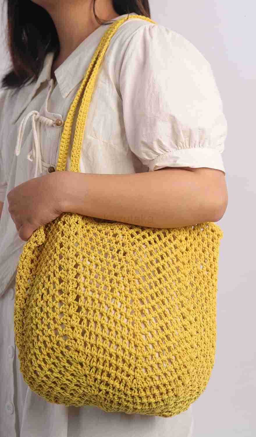 Sither Crochet Bags for Women Summer Beach Travel Mesh Bag Handbags Knit Hollow Hobo Bag for Gift Z250922