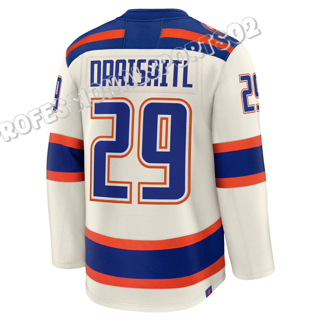 Edmonton Oiler Jerseys 97 McDavid C 29 Draisaitl A 18 Hyman Patrick Kane Ryan Nugent-Hopkins Stuart Skinner Hockey Jerseys
