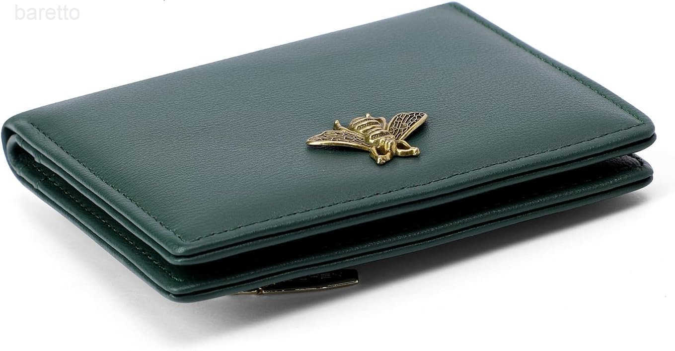 Small Women Wallet RFID Blocking Bifold Pocket Wallet Slim Compact Ladies Purse Mini Wallets For Women Dark Green Z250922