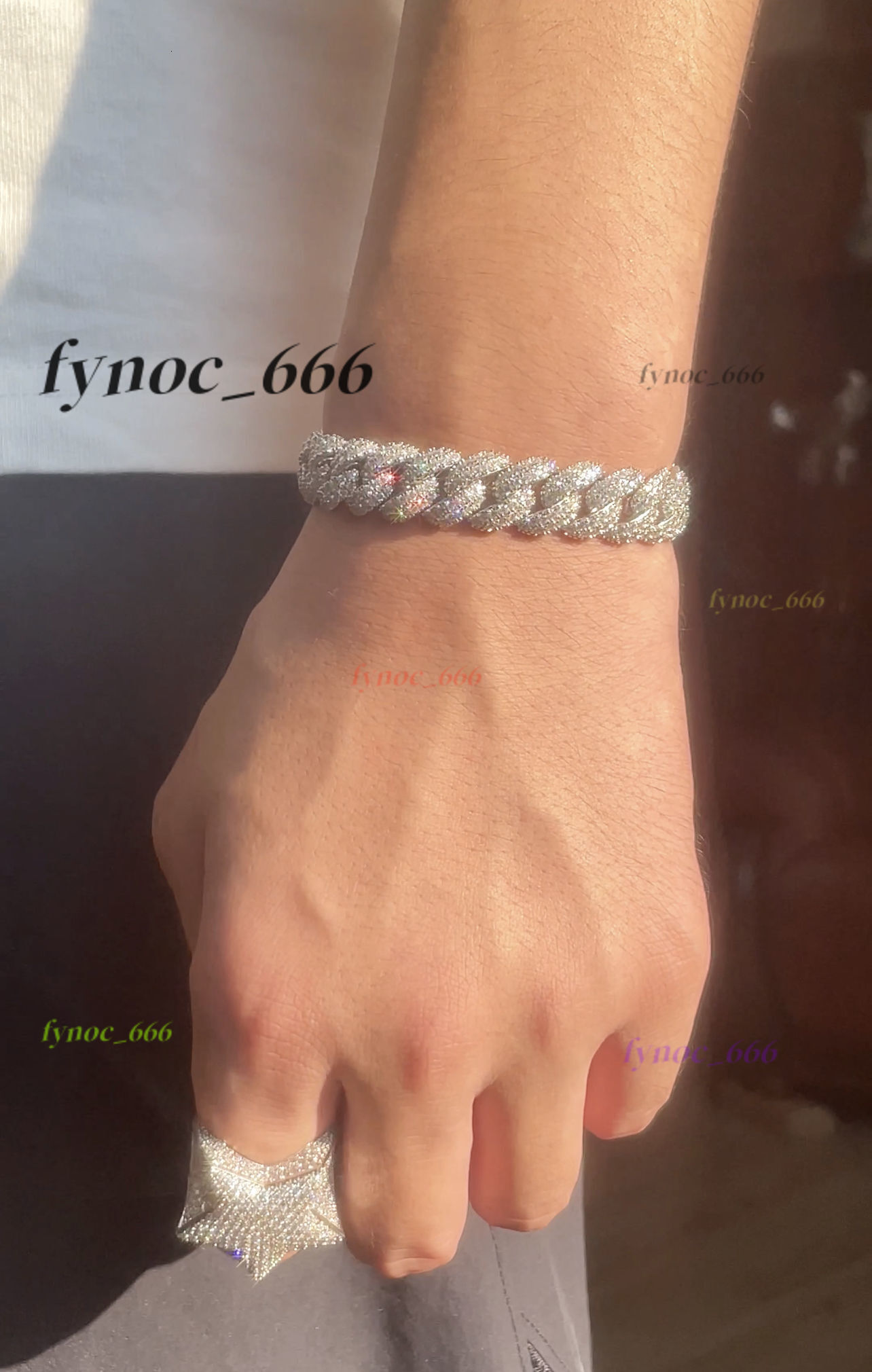 Iced Out 4rows 16mm VVS Moissanite Miami Cuban Link Chain Pass Diamond Tester GRA Hip Hop 925 Sterling Silver Bracelet