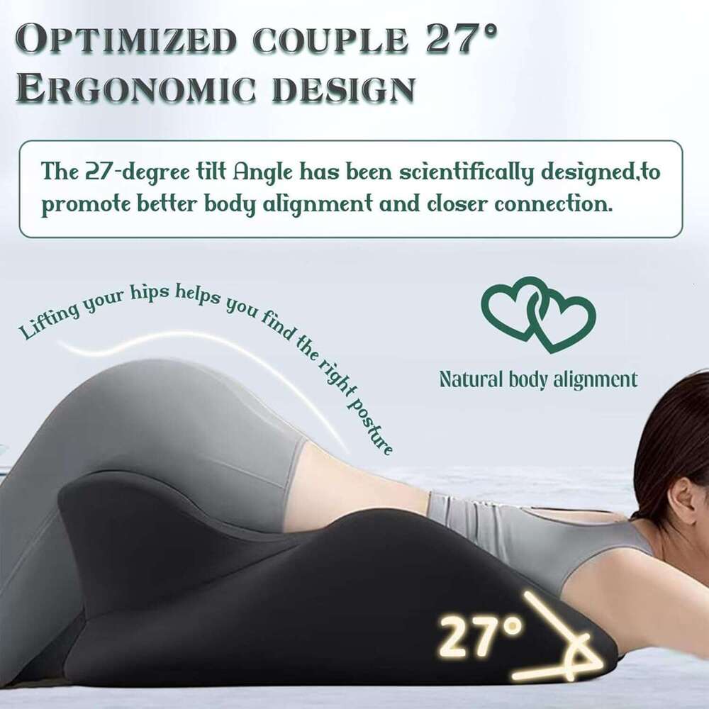 Sweet Spot Pillow, Chiromonk Couples Pillow - 27 Angle Perfect Position, Multi-Functional Memory Foam Wedge Cushion Intiy Support & Back, Ideal for Al