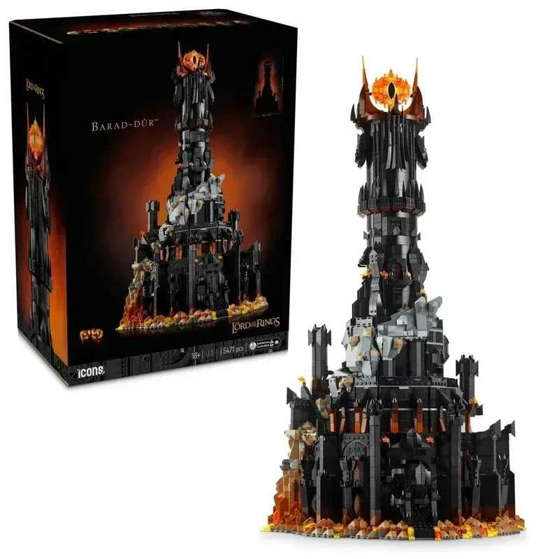 New 5471pcs Lord of the Rings The Black Tower of Baraddr Building House Boys Assemble Model Building Blocks Children Toy GiftXJ250922