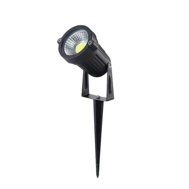 Outdoor IP65 LED Garden Lights Waterprof Lawn Lamp 220V110V12V Landscape Spike Spotlights 1 Meter Wire Aluminum Lamp Body C250922