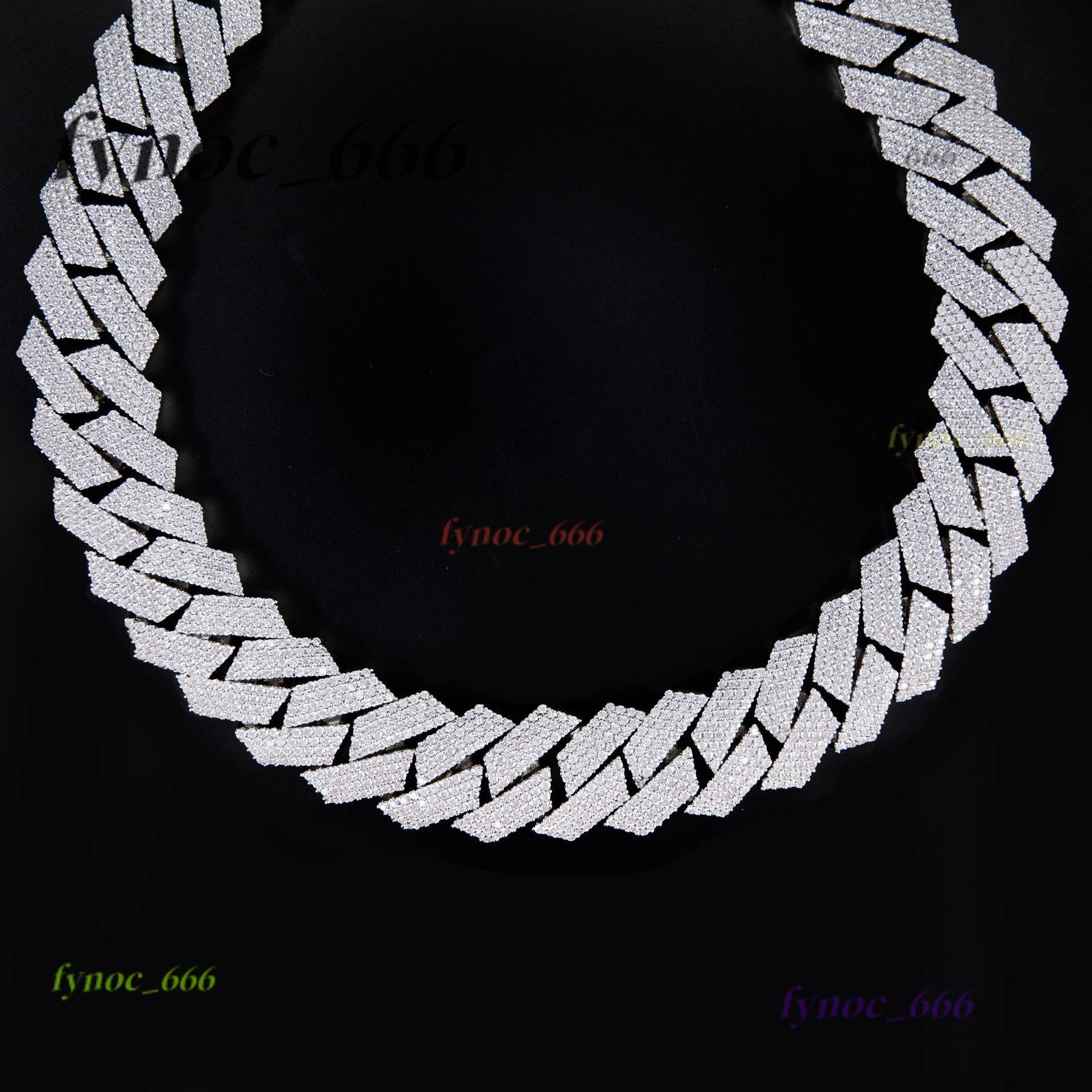 Iced Out 4rows 16mm VVS Moissanite Miami Cuban Link Chain Pass Diamond Tester GRA Hip Hop 925 Sterling Silver Bracelet