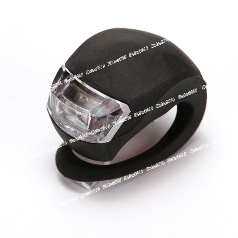 Bicycle Front Light Silicone LED Head Front Rear Wheel Bike Light Waterproof Cycling With Battery Bicycle Accessories Bike Lamp 5 Colors