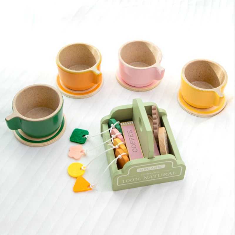 Childrens Wooden Tea Set Simulation Game Early Education Toy Childrens Tea Party Fun ParentChild Interaction Holiday Gift C250922