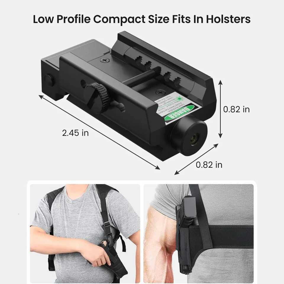 Feyachi PL31PL34 Laser Sight Compact Shockproof Red Dot Green Laser Sight with Picatinny Rail for Pistol Handgun Shotgun Rifle X250922