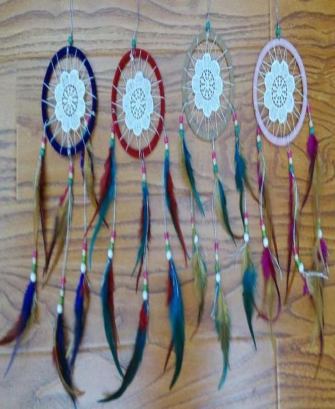 12pcslot in mixed colors 11cm DIA Dream Catcher Decor Car Decor Home Decorations Birthday Party Holiday Gift Lover Gift34476721573344