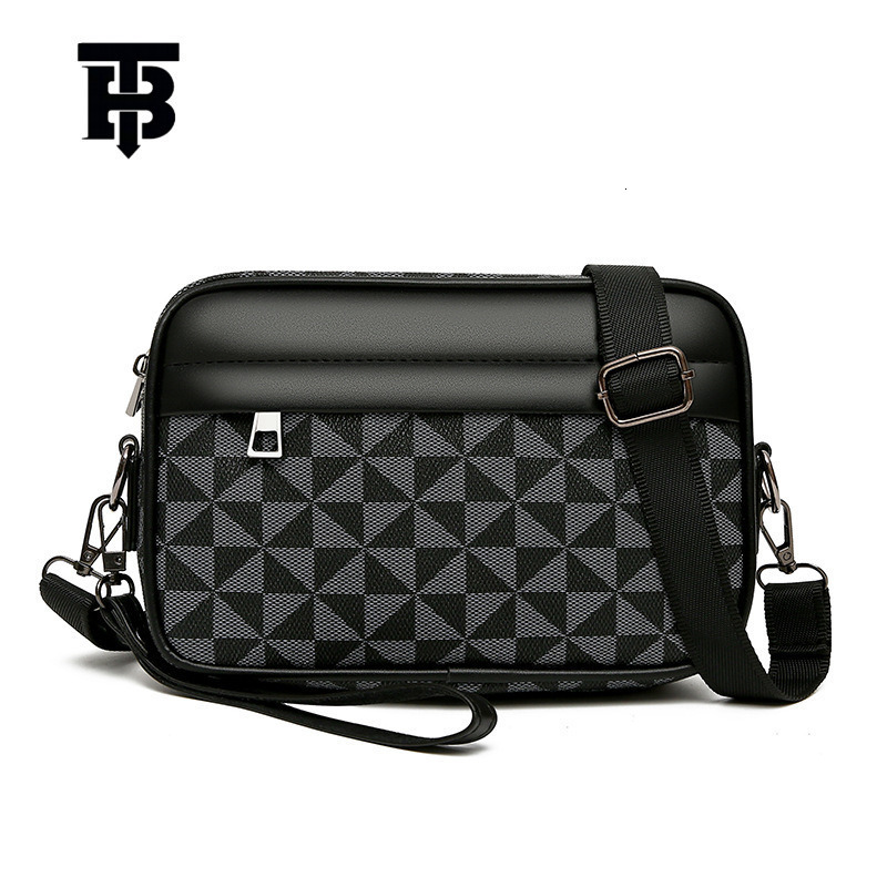 TB BHULAMTE Men's Crossbody - Versatile Plaid Shoulder Bag for Business and Casual Outdoor Use Z260207 - view 9